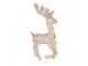 Christmas Decoration With LED Lighting Deer 38x15x76 Cm / 3xAA Gold Colored Metal - 38*25*76 cm / 3*AA Clayre & Eef