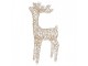 Christmas Decoration With LED Lighting Deer 53x18x85 Cm / 3xAA Gold Colored Metal - LED 45*18*85 cm / 3*AA Clayre & Eef