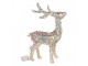 Christmas Decoration With LED Lighting Deer 53x18x85 Cm / 3xAA Gold Colored Metal - LED 45*18*85 cm / 3*AA Clayre & Eef