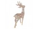 Christmas Decoration With LED Lighting Deer 53x18x85 Cm / 3xAA Gold Colored Metal - LED 45*18*85 cm / 3*AA Clayre & Eef