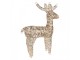 Christmas Decoration With LED Lighting Deer 43x14x61 Cm / 3xAA Gold Colored Metal - LED 43*18*61 cm / 3*AA Clayre & Eef