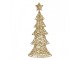 Christmas Decoration With LED Lighting Christmas Tree 30x10x61 Cm / 3xAA Gold Colored Plastic - 30*10*61 cm / 3*AA Clayre & Eef