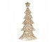 Christmas Decoration With LED Lighting Christmas Tree 30x10x61 Cm / 3xAA Gold Colored Plastic - 30*10*61 cm / 3*AA Clayre & Eef
