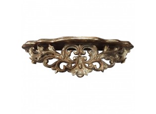 Zlatá antik nástěnná barokní konzole Baroque - 37*11*13 cm