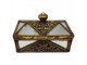 Zlatá antik šperkovnice Jewellery Antique - 17*11*10 cm Clayre & Eef