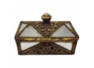 Zlatá antik šperkovnice Jewellery Antique - 17*11*10 cm