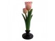 Svícen na úzkou svíčku ve tvaru tulipánu - 9*9*28 cm Clayre & Eef