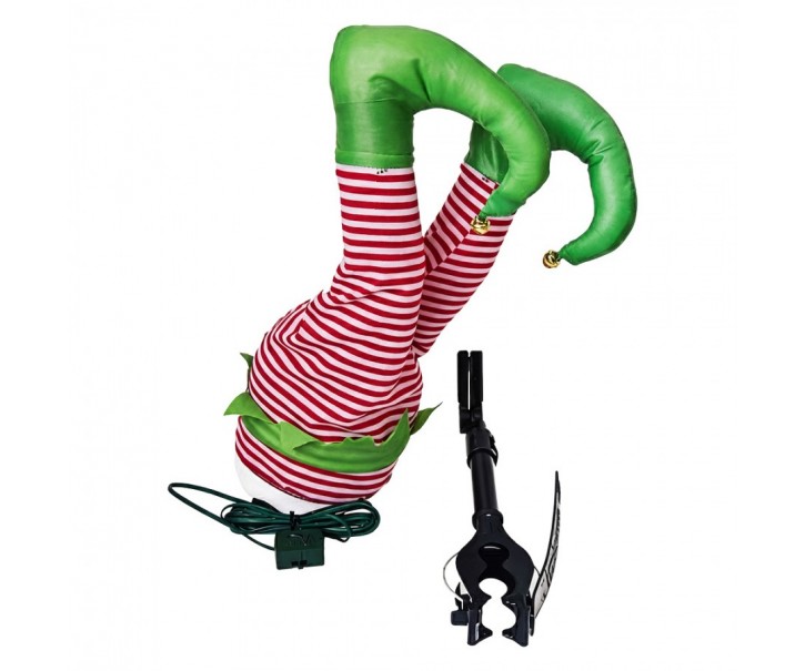 Christmas Decoration Elf Legs Green Plastic Decoration - Clayre & Eef