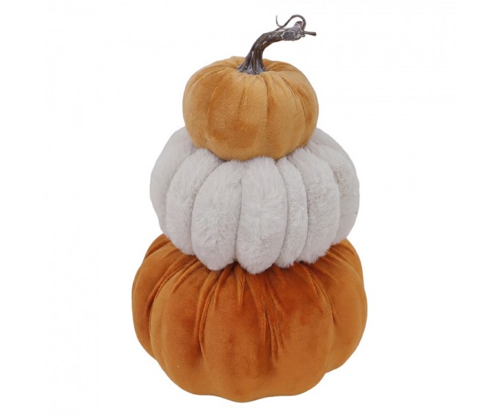 Decoration Pumpkin Orange Plastic - ? 19*30 cm Clayre & Eef