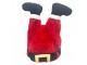 Christmas Decoration Santa Claus Legs Red Plastic - 25*15*38 cm / 3*AA Clayre & Eef