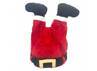 Christmas Decoration Santa Claus Legs Red Plastic - 25*15*38 cm / 3*AA