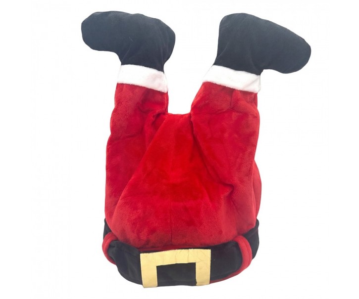 Christmas Decoration Santa Claus Legs Red Plastic - 25*15*38 cm / 3*AA Clayre & Eef