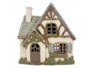 Tealight Holder House White Ceramic Tea-Light Holder - 20.0 cm