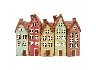 Tealight Holder House Brown Ceramic Tea-Light Holder - 