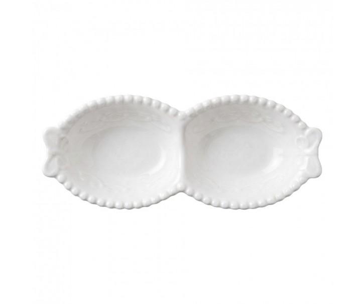 Decorative Bowl White Ceramic - Clayre & Eef