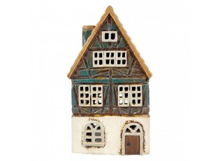 Tealight Holder House Blue Ceramic Tea-Light Holder - 