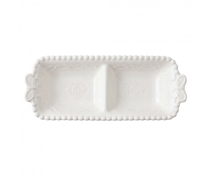 Decorative Bowl White Ceramic - Clayre & Eef