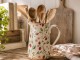 Béžový keramický džbán s jahůdkami Wild Strawberries L - 21*15*23 cm Clayre & Eef