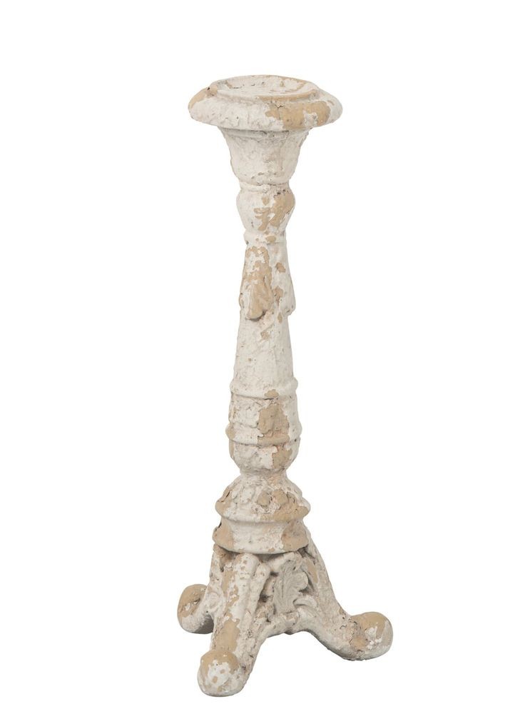Béžový antik svícen Antiqou French - 17*16*44 cm