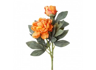 Artificial Flower Orange Plastic - 