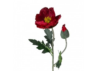 Artificial Flower Red Plastic - 