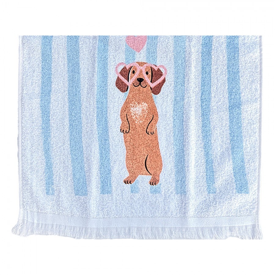  Kuchyňský froté ručník s motivem jezevčíka Dachshund - 40*66 cm