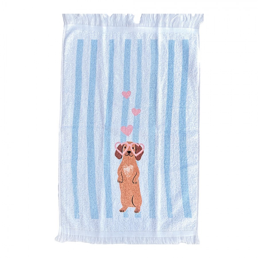  Kuchyňský froté ručník s motivem jezevčíka Dachshund - 40*66 cm