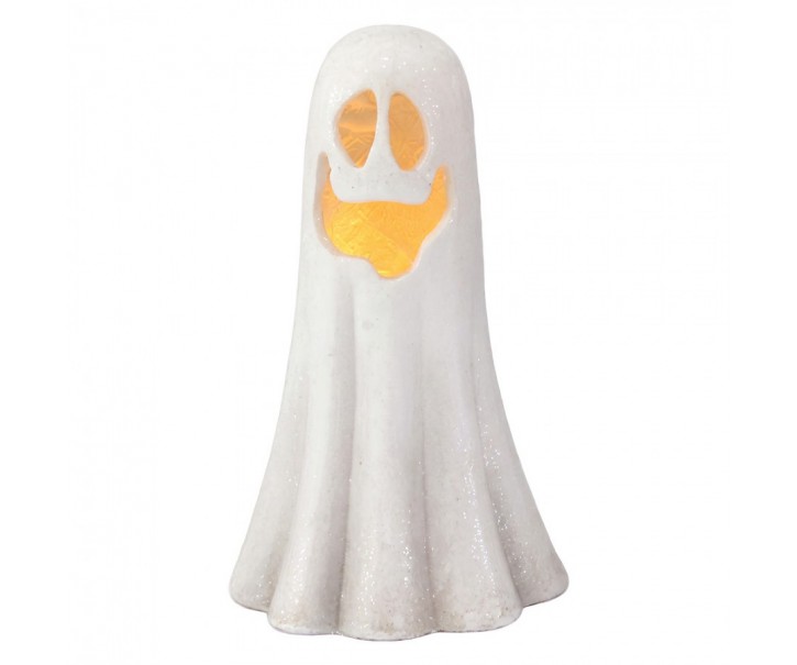 Halloween dekorace Duch s LED osvětlením - 23*17*39 cm Clayre & Eef