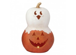 Halloween dekorace dýně Pumpkin s LED osvětlením - 28*23*43 cm