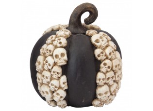 Dekorace dýně s lebkami Pumpkin Halloween - 36*35*37 cm
