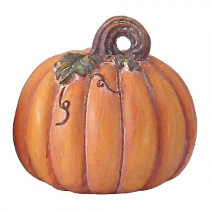 Oranžová antik dekorace dýně Pumpkin - Ø 22*22 cm