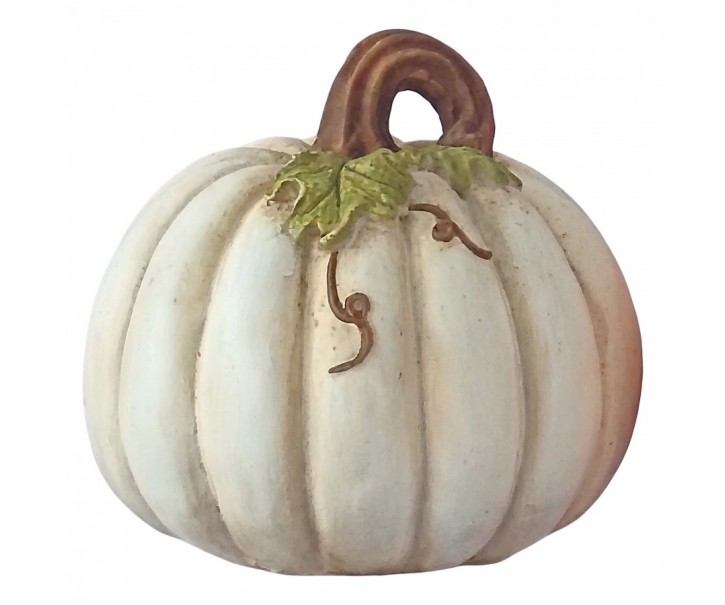 Béžová antik dekorace dýně Pumpkin - Ø 22*22 cm Clayre & Eef