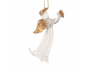 Christmas Ornament 6x4x7 Cm Transparent Glass - 6*4*7 cm