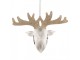 Christmas Ornament Deer 12x4x8 Cm Transparent Glass - 12*4*8 cm Clayre & Eef
