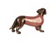 Decorative Figurine Dog 60x17x35 Cm Brown Plastic - 60*17*35 cm Clayre & Eef
