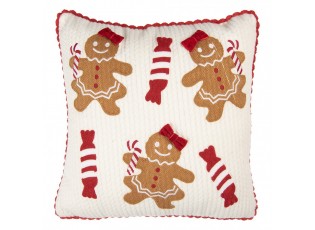 Decorative Cushion 40x40 Cm Beige Polyester Christmas - 40*40*4 cm
