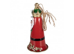 Christmas Decoration Figurine Bell ? 13x26 Cm Red Metal - ? 13*26 cm