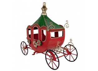Christmas Decoration Figurine 41x16x39 Cm Red Metal - 38*16*33 cm