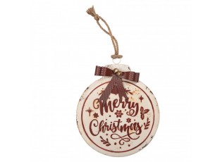 Christmas Decoration Figurine 30x4x37 Cm White Metal - 30*4*37 cm