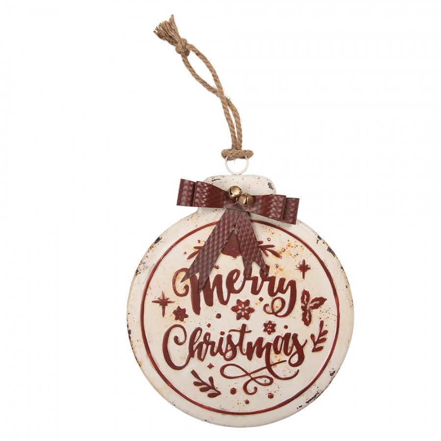Christmas Decoration Figurine 30x4x37 Cm White Metal - 30*4*37 cm