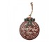 Christmas Decoration Figurine 30x4x37 Cm Red Metal - 30*4*37 cm Clayre & Eef