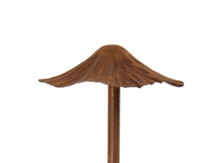 Rustikální rezavý zápich houba - Ø 10*41 cm