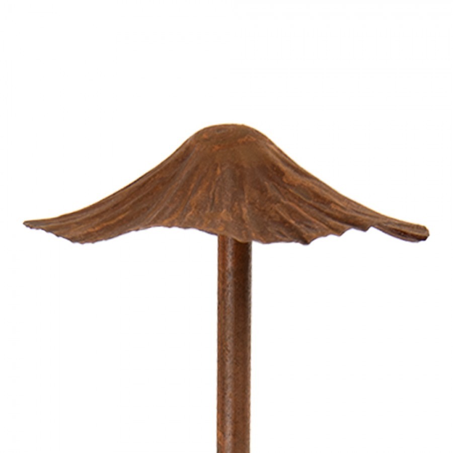 Rustikální rezavý zápich houba - Ø 10*41 cm
