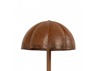 Rustikální rezavý zápich houba M - Ø 11*40 cm
