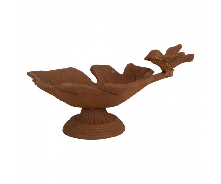Rustikální rezavé krmítko pro ptáčky - 19*9*11 cm Clayre & Eef