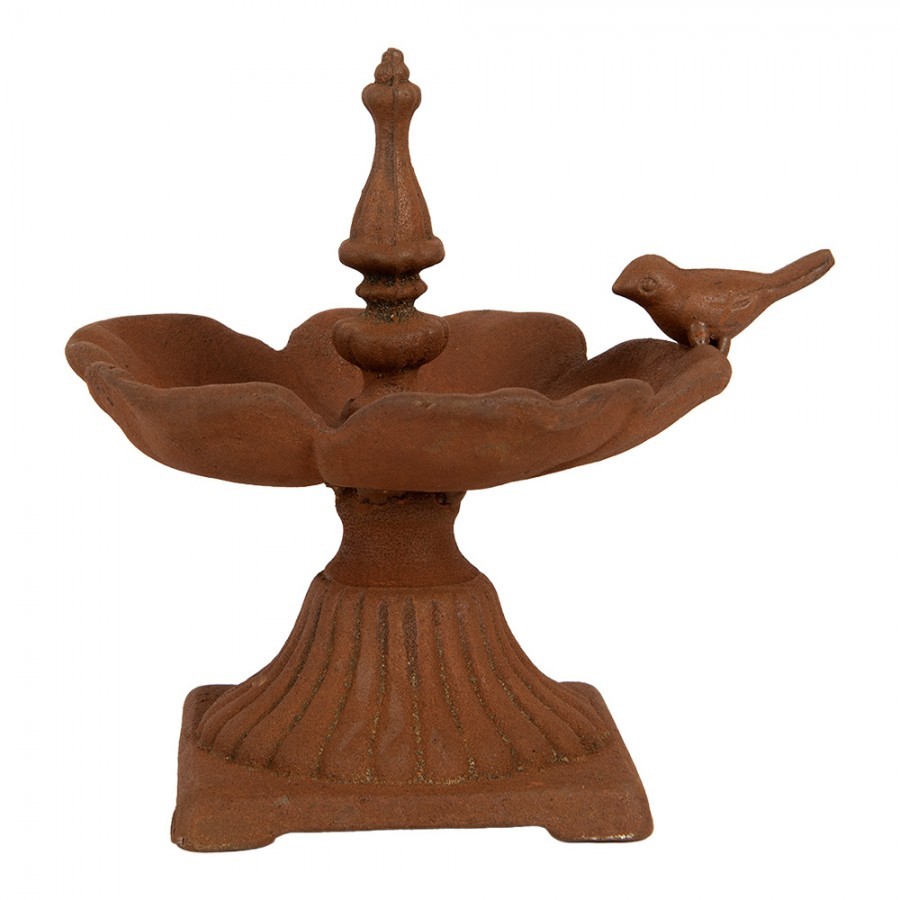 Rustikální rezavé krmítko pro ptáčky - 17*11*12 cm