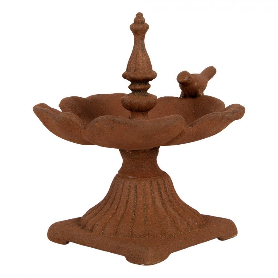 Rustikální rezavé krmítko pro ptáčky - 17*11*12 cm