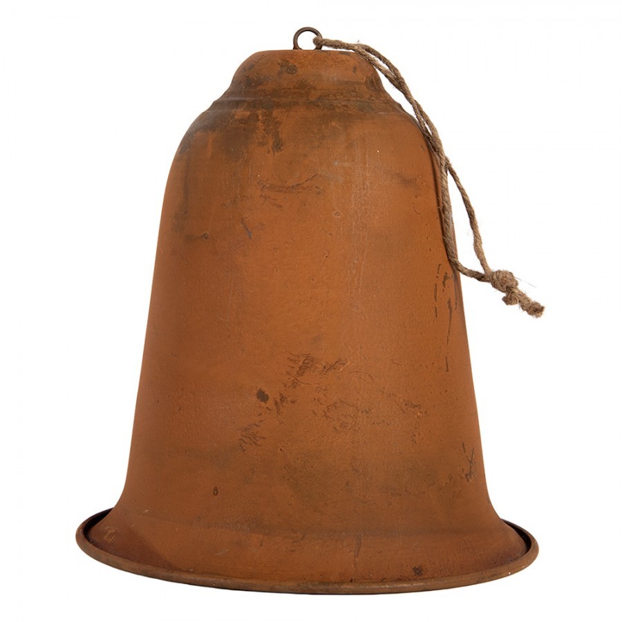 Rustikální rezavý závěsný zvonek Bell Rust M - Ø 15*17 cm