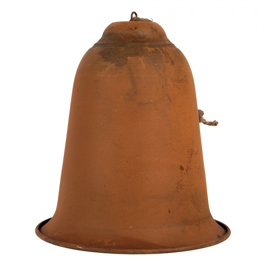 Rustikální rezavý závěsný zvonek Bell Rust M - Ø 15*17 cm