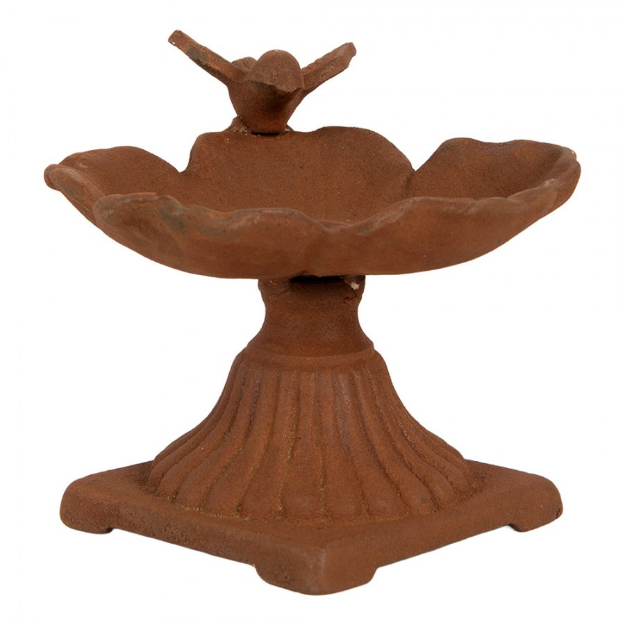 Rustikální rezavé krmítko pro ptáčky - 17* Ø 11*13 cm Clayre & Eef Rustikální rezavé krmítko pro ptáčky - 17* Ø 11*13 cm Clayre & Eef